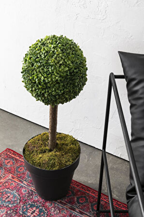 Yapay Top Şimşir Ağacı Tekli 70 Cm