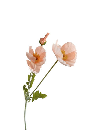 Yapay Gelincik Çiçeği 60 Cm Tek Dal Somon