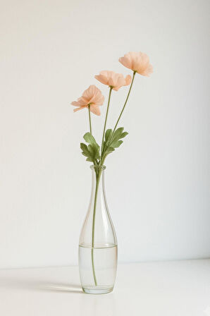 Yapay Gelincik Çiçeği 60 Cm Tek Dal Somon