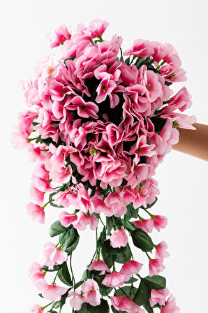 Yapay Begonvil Çiçeği 75 cm Pembe 22 dal