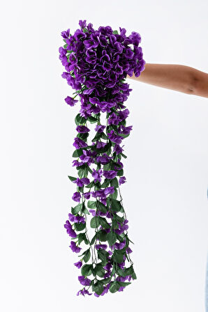 Yapay Begonvil Çiçeği 75 cm Mor 22 dal