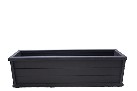 Ahşap Seperatör Saksı Antrasit 70 Cm