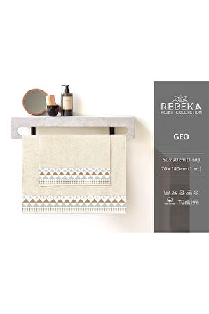 Geo 2'li Banyo Havlu Seti