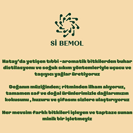 Sİ BEMOL DEFNE YAPRAĞI HİDROSOLÜ DİSTİLASYON 100 ml