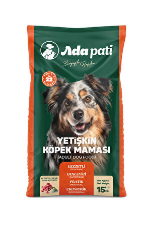Ada Pati Yetişkin Köpek Maması 15 Kg, Kuzu Etli Pirinçli Mama