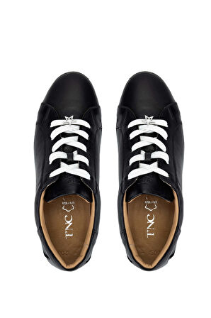 Tamer Tanca Kadın Hakiki Deri Siyah Deri Sneakers & Spor Ayakkabı 33 1200 BN AYK Y24 SIYAH DR