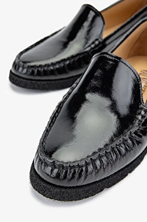 Valmenti Patrika Kadın SIYAH KRSK RGN Hakiki Deri Loafer Ayakkabı 33 0607 BN AYK Y24