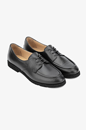 Valmenti Alanzo Kadın Siyah Hakiki Deri Casual Ayakkabı 33 0618 BN AYK Y24