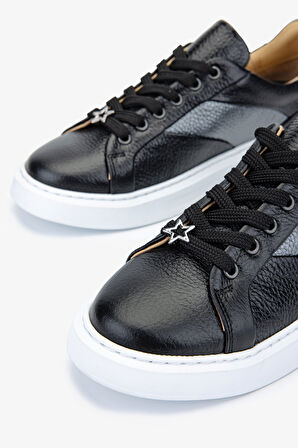 Valmenti Anka Kadın Siyah Floter Hakiki Deri Sneakers & Spor Ayakkabı 33 1230 BN AYK Y24