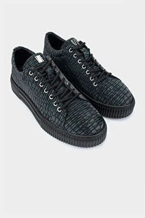 Valmenti Erkek Yeşil Hakiki Deri Sneakers & Spor Ayakkabı 352 19299 ERK AYK SK23/24