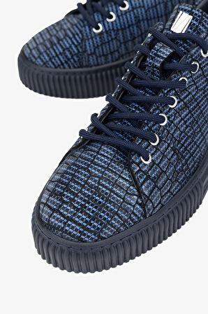 Valmenti Erkek Lacivert Hakiki Deri Sneakers & Spor Ayakkabı 352 19299 ERK AYK SK23/24