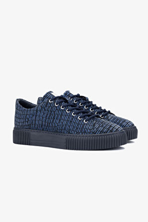 Valmenti Erkek Lacivert Hakiki Deri Sneakers & Spor Ayakkabı 352 19299 ERK AYK SK23/24