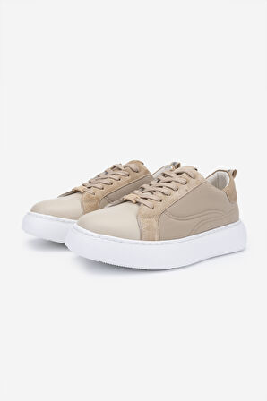 Valmenti Zindax Kadın Bej/Bej Deri & Tekstil Sneakers & Spor Ayakkabı 933 ZN PAGANINI BN AYK Y24