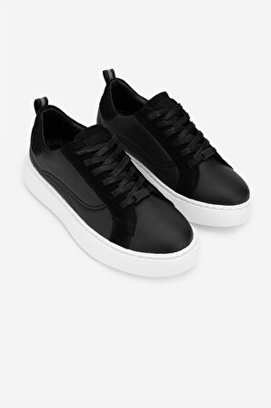 Valmenti Zindax Kadın Siyah/Siyah Deri & Tekstil Sneakers & Spor Ayakkabı 933 ZN PAGANINI BN AYK Y24