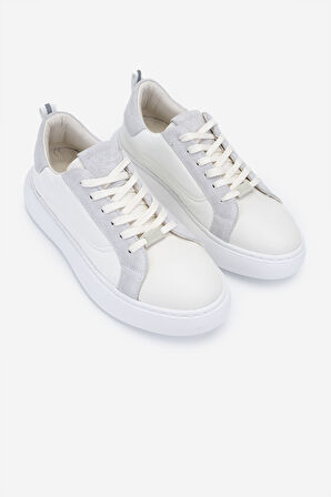 Valmenti Zindax Kadın Beyaz/Beyaz Deri & Tekstil Sneakers & Spor Ayakkabı 933 ZN PAGANINI BN AYK Y24