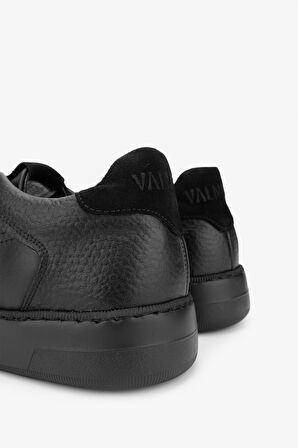Valmenti Dimaks Erkek Siyah/Siyah Hakiki Deri Sneakers & Spor Ayakkabı 933 RALF ERK AYK Y24