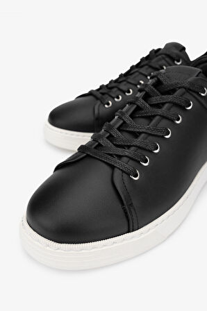Valmenti Pastik Erkek Siyah Hakiki Deri Sneakers & Spor Ayakkabı 933 SPRINTER ERK AYK Y24