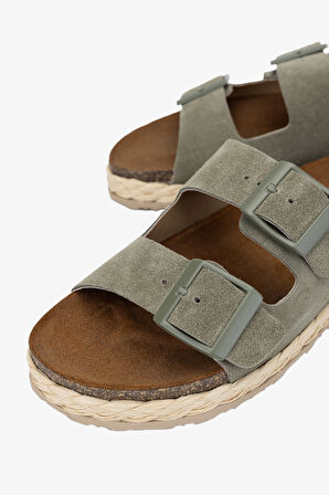 Valmenti Simba Kadın Menta Hakiki Deri Terlik 985 24-6601 BN TRLK Y24