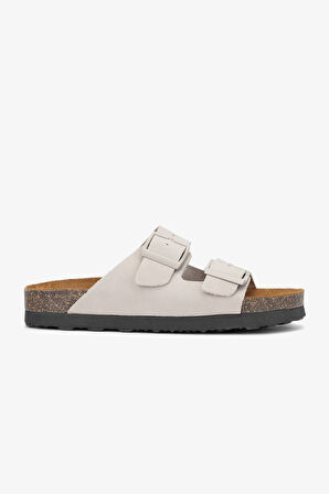 Valmenti Yasmin Kadın Bej Hakiki Deri Terlik 985 24-6403 BN TRLK Y24