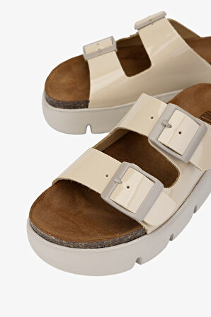 Valmenti Simus Kadın Bej Hakiki Deri Terlik 985 24-9203 BN TRLK Y24