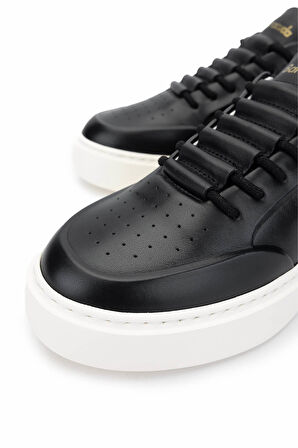 Barracuda Kadın Hakiki Deri Siyah/Beyaz Sneakers & Spor Ayakkabı 511 BD1415A BN AYK Y24 BLACK/WHITE