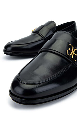 Fabi Erkek Hakiki Deri Siyah Loafer Ayakkabı 510 FU1103A ERK AYK Y24 NERO