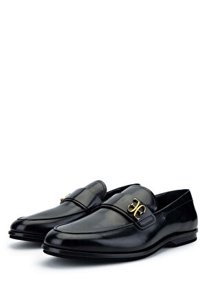 Fabi Erkek Hakiki Deri Siyah Loafer Ayakkabı 510 FU1103A ERK AYK Y24 NERO