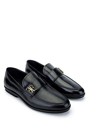 Fabi Erkek Hakiki Deri Siyah Loafer Ayakkabı 510 FU1103A ERK AYK Y24 NERO