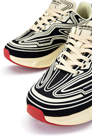 Fessura Kadın Tekstil Siyah/Kemik Sneakers & Spor Ayakkabı 1001 REX001 BN AYK Y24 BLACK/BONE