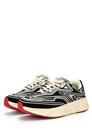 Fessura Kadın Tekstil Siyah/Kemik Sneakers & Spor Ayakkabı 1001 REX001 BN AYK Y24 BLACK/BONE