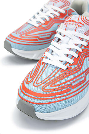 Fessura Kadın Tekstil Mavi/Mercan Sneakers & Spor Ayakkabı 1001 REX001 BN AYK Y24 WATER/CORAL