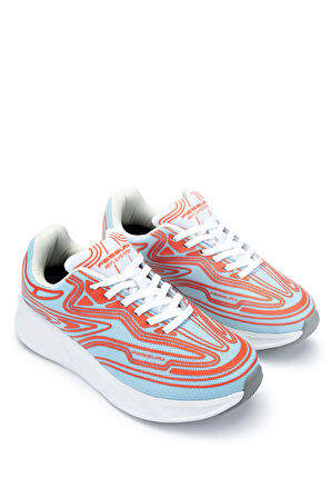 Fessura Kadın Tekstil Mavi/Mercan Sneakers & Spor Ayakkabı 1001 REX001 BN AYK Y24 WATER/CORAL