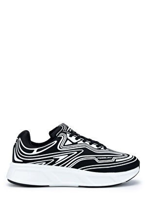 Fessura Erkek Tekstil Siyah/Beyaz Sneakers & Spor Ayakkabı 1001 REX001 ERK AYK Y24 BLACK/WHITE