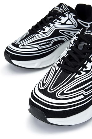 Fessura Erkek Tekstil Siyah/Beyaz Sneakers & Spor Ayakkabı 1001 REX001 ERK AYK Y24 BLACK/WHITE