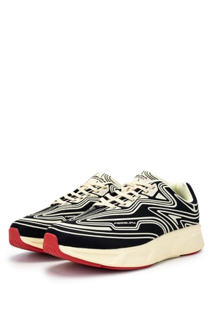 Fessura Erkek Tekstil Siyah/Kemik Sneakers & Spor Ayakkabı 1001 REX001 ERK AYK Y24 BLACK/BONE