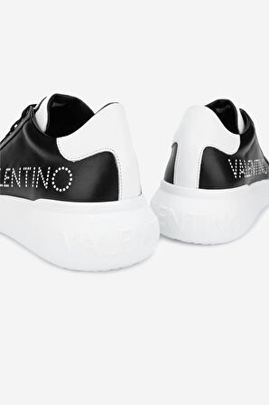 Valmenti İtimi Kadın BLACK/WHITE Hakiki Deri Sneakers & Spor Ayakkabı 1040 95B2302 AYK Y24