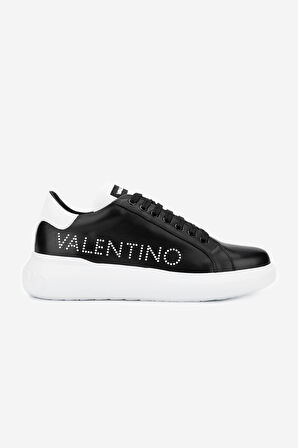 Valmenti İtimi Kadın BLACK/WHITE Hakiki Deri Sneakers & Spor Ayakkabı 1040 95B2302 AYK Y24