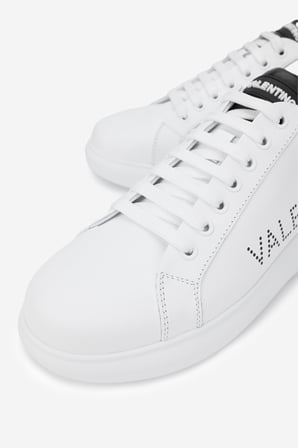 Valmenti İtimi Kadın Siyah\Beyaz Hakiki Deri Sneakers & Spor Ayakkabı 1040 95B2302 AYK Y24