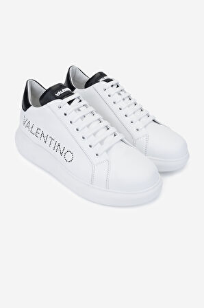 Valmenti İtimi Kadın Siyah\Beyaz Hakiki Deri Sneakers & Spor Ayakkabı 1040 95B2302 AYK Y24