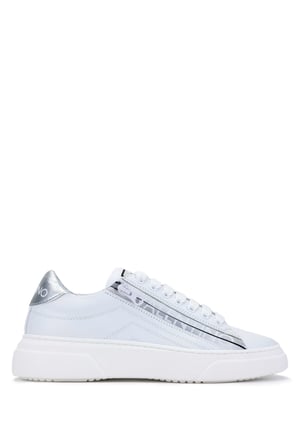 Mario Valentino Kadın Hakiki Deri Beyaz/Gümüş Sneakers & Spor Ayakkabı 1040 91S3902 BN AYK Y24 WHITE/SILVER
