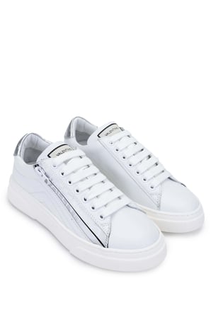 Mario Valentino Kadın Hakiki Deri Beyaz/Gümüş Sneakers & Spor Ayakkabı 1040 91S3902 BN AYK Y24 WHITE/SILVER