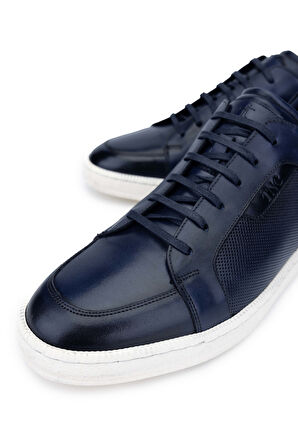 Tamer Tanca Erkek Hakiki Deri Lacivert Casual Ayakkabı 183 30306 ERK AYK Y24 LACIVERT