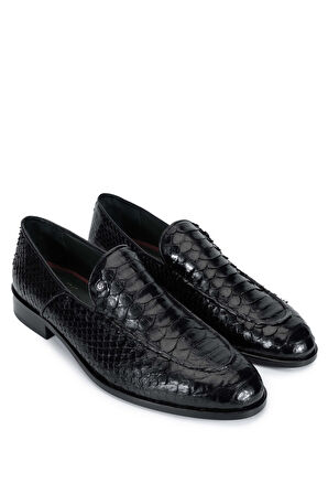 Tamer Tanca Erkek Hakiki Deri Siyah Loafer Ayakkabı 537 3436 ERK AYK Y24 SIYAH YLN