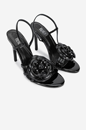 Valmenti Kadın Vegan Siyah Topuklu Sandalet 909 1030 BN SNDLT Y24 SIYAH