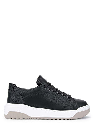 Tamer Tanca Kadın Vegan Siyah/Bej Sneakers & Spor Ayakkabı 1009 2505-89 BN AYK Y24 SIYAH FLTR/BEJ