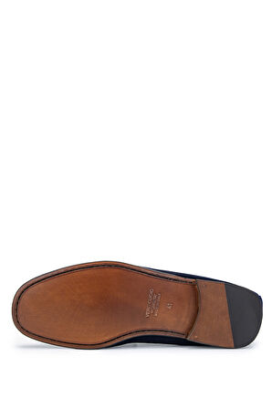 Daniele Lepori Erkek Hakiki Deri Lacivert Süet Loafer Ayakkabı 1018 01 ERK AYK Y24 BLU SUEDE