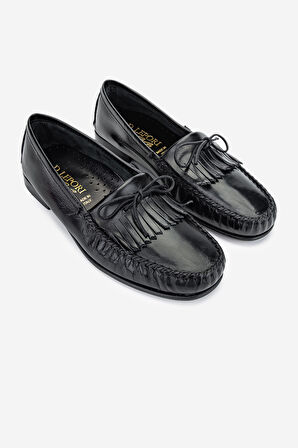 Valmenti Danielle Erkek Siyah Hakiki Deri Loafer Ayakkabı 1018 9914 ERK AYK Y24