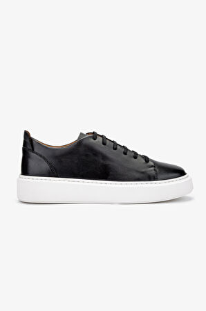 Valmenti Erkek Hakiki Deri Siyah Sneakers & Spor Ayakkabı 537 3444 ERK AYK Y24 SIYAH FNSJ