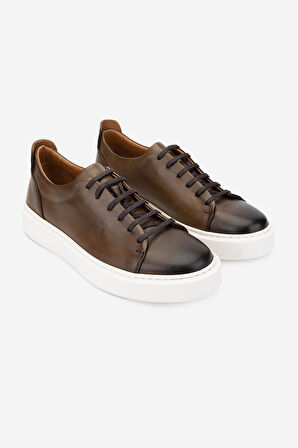 Valmenti Erkek Hakiki Deri Ceviz Sneakers & Spor Ayakkabı 537 3444 ERK AYK Y24 CEVIZ FNSJ