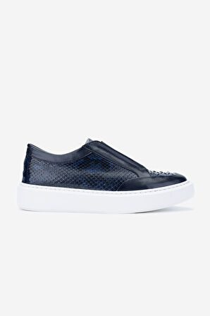 Valmenti Erkek Hakiki Deri Lacivert Sneakers & Spor Ayakkabı 537 3446 ERK AYK Y24 LACI YLN